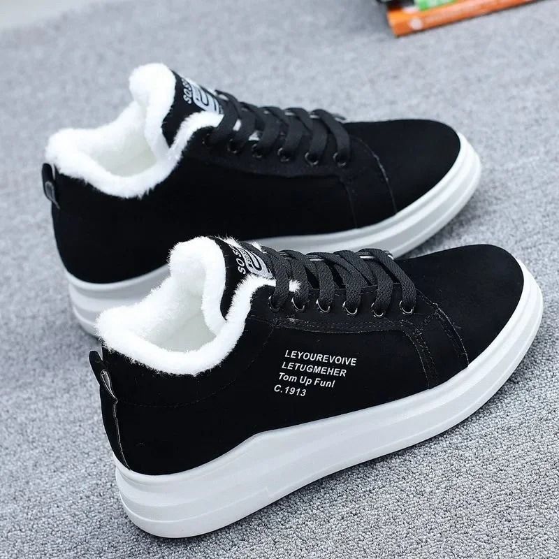 Womens Winter Snow Boots Warm Fur Lined Platform Lace Up Shoes