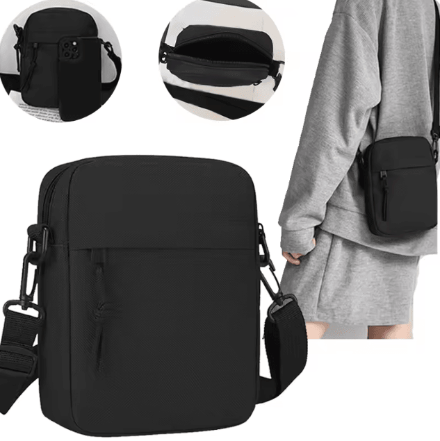 Unisex Crossbody Single Shoulder Bag Lightweight Mobile Phone Small Bag