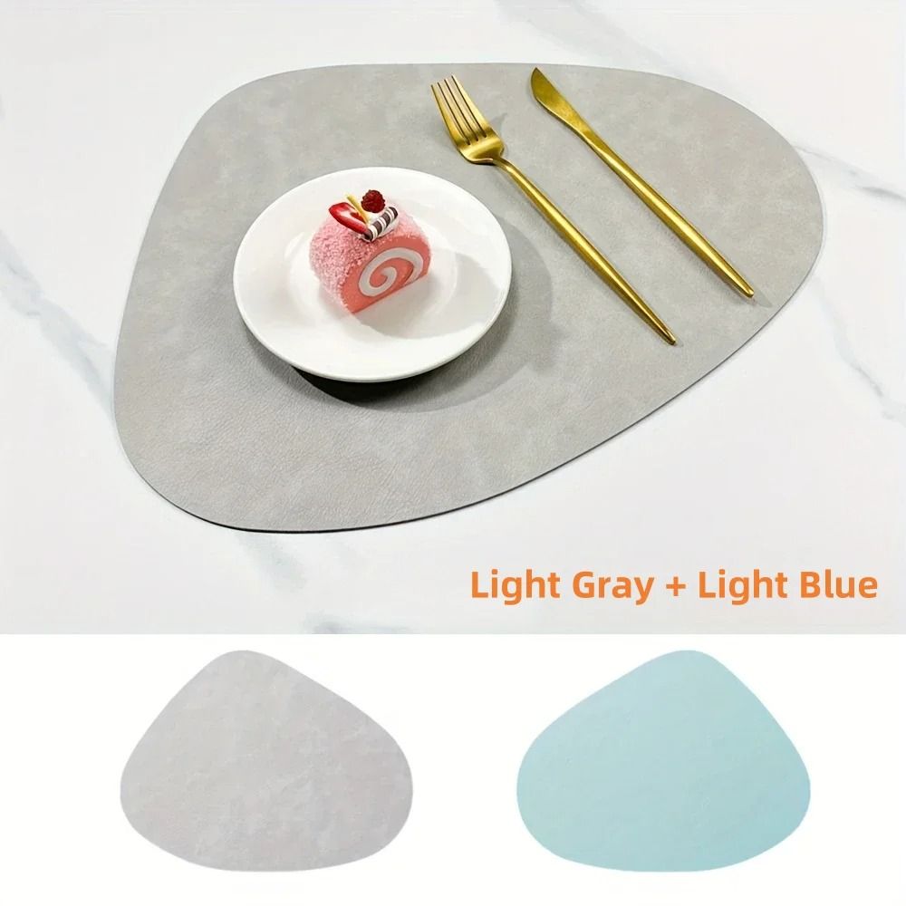 Premium PU Leather Placemats & Coffee Coasters – Waterproof & Heat-Resistant Table Mats