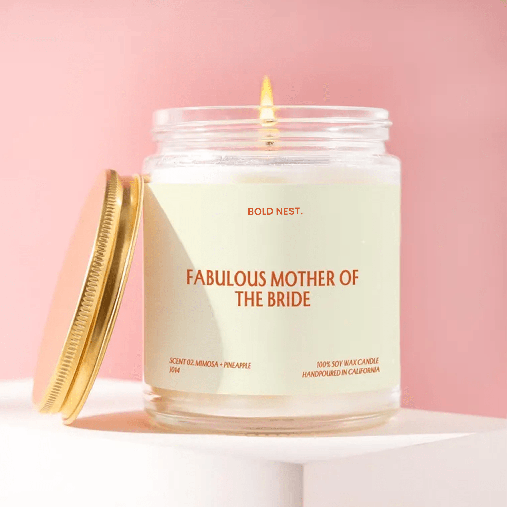 Mother of the Bride Gift Wedding Appreciation Candle Mother of the Bride Wedding Party Gift Soy Candle Gift for Bridal