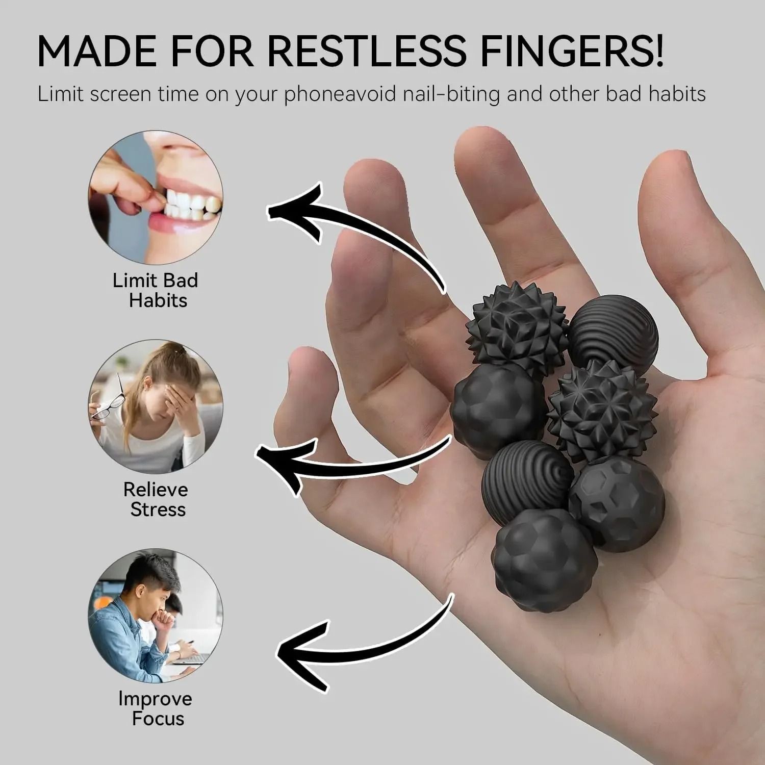 Magnetic Silicone Sensory Stress Spheres