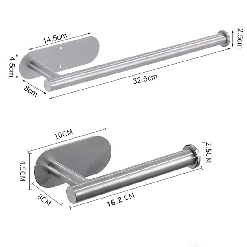 Stainless Steel Adhesive Toilet Paper Holder