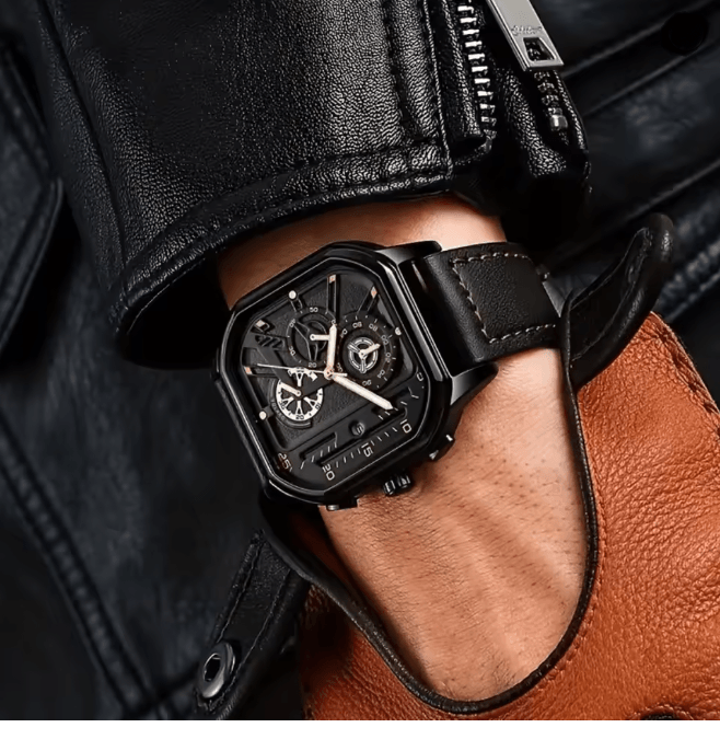 Square Dial Casual Mens Watch