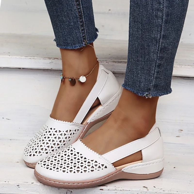 Womens Retro Mary Jane Flat Sandals