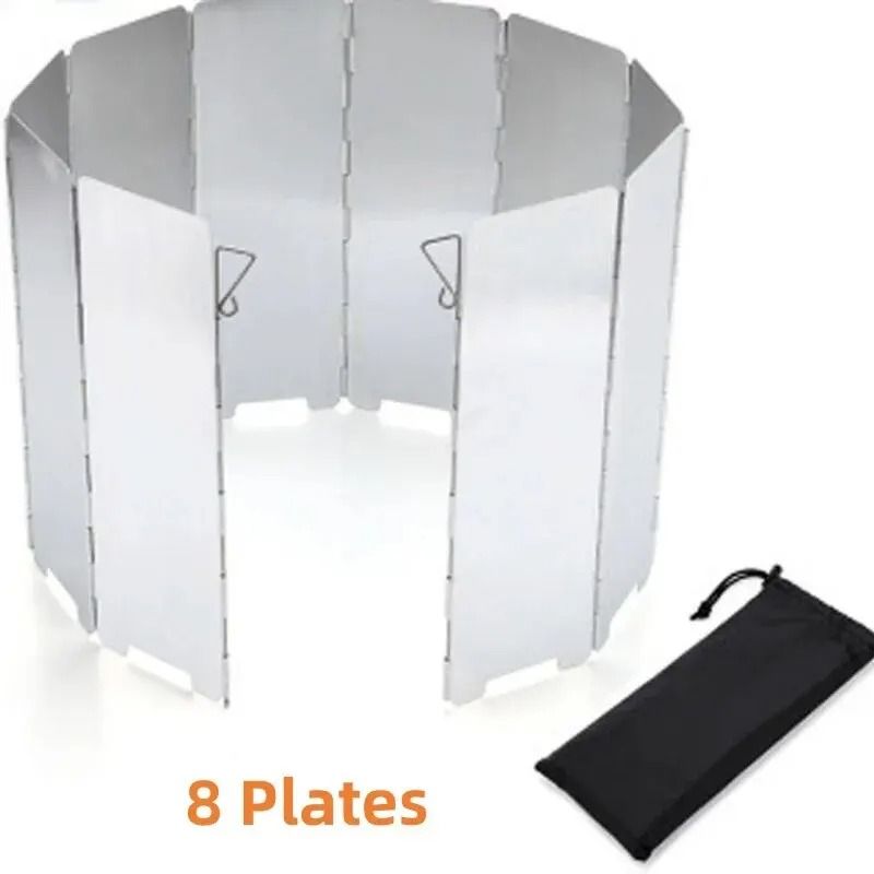 Ultralight Foldable Camping Stove Windscreen Aluminum Alloy Wind Shield