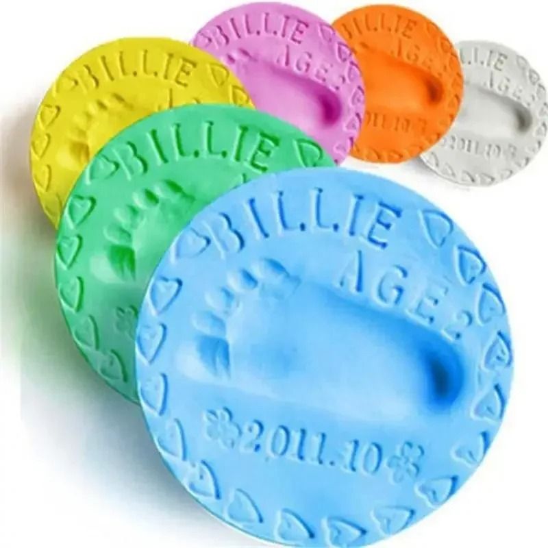 Newborn Hand & Footprint Maker DIY Air-Drying Inkpad Souvenir Clay