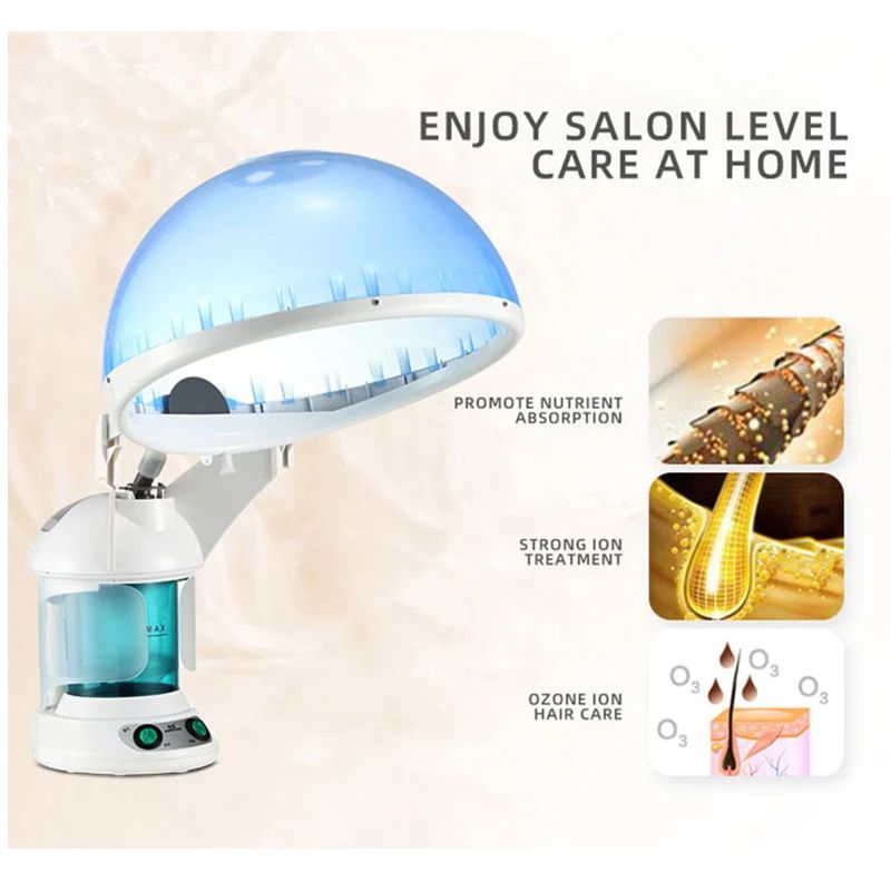 NanoGlow 2-in-1 Facial and Hair Steamer with Ozone Hot Mist Hydration