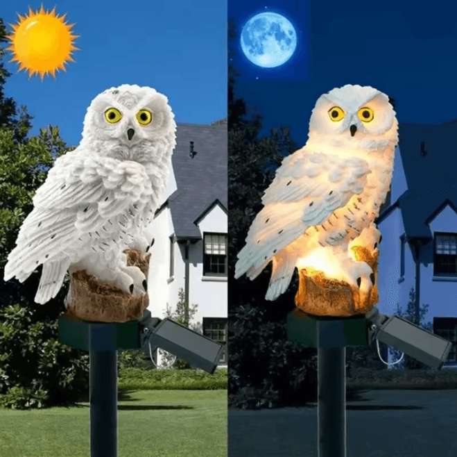 SolarOwl Decorative Solar Garden Light Outdoor Waterproof Lamp