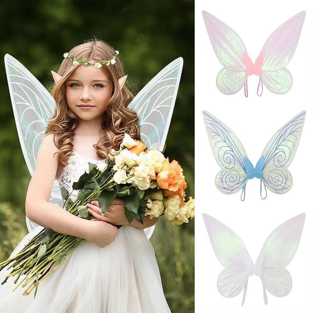 Sparkling Fairy Costume Wings for Kids & Adults Halloween Party Dress-Up