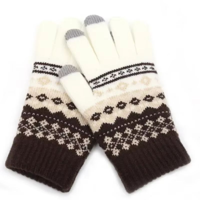 CozyTouch Winter Touch Screen Gloves – Unisex Warm Knit Full-Finger Mittens