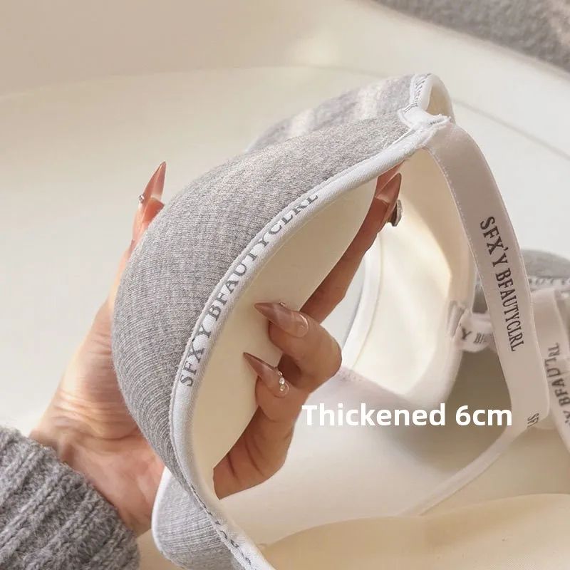 Thickened Wireless Push Up Bra 2.36 in – Seamless Invisible Anti-Slip Support for Small Chest