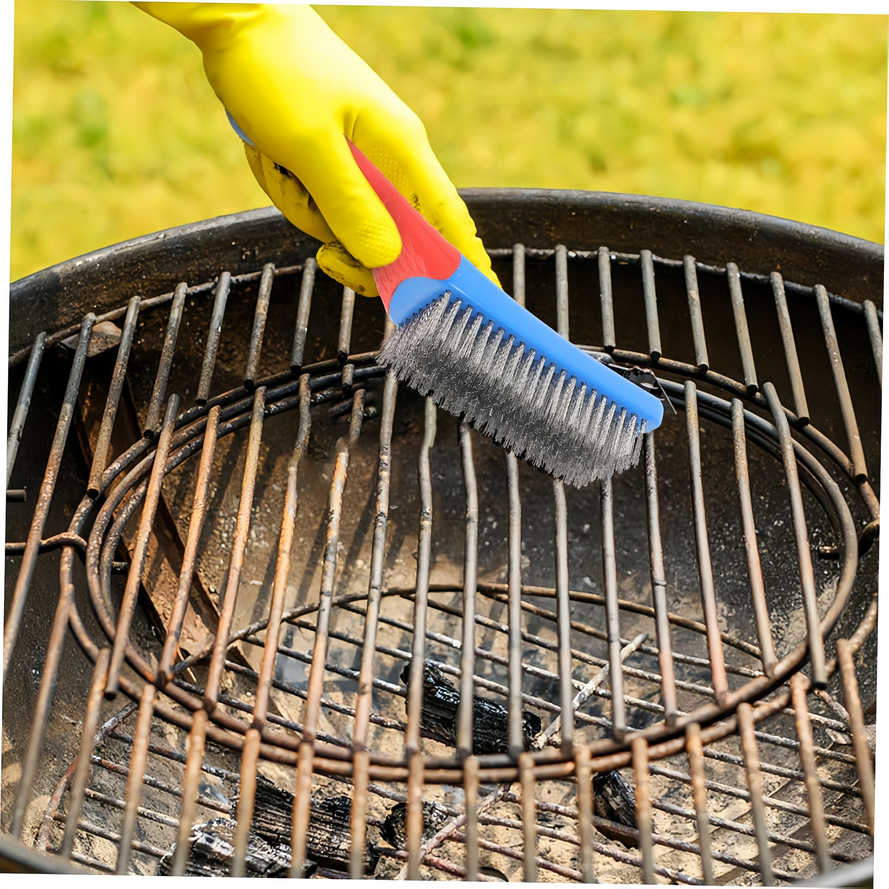 Stainless Steel Wire Brush, Heavy Duty Rust, Paint & Welding Slag Remover with Ergonomic Plastic Handle