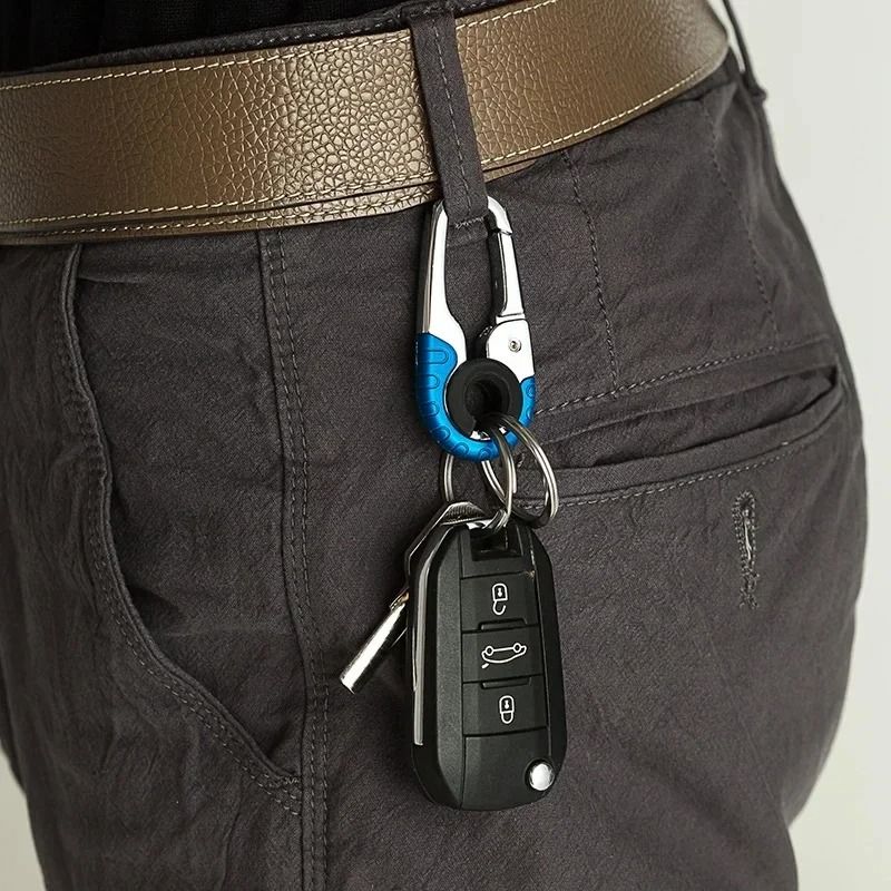 Stainless Steel Heavy Duty Mens Keychain Carabiner