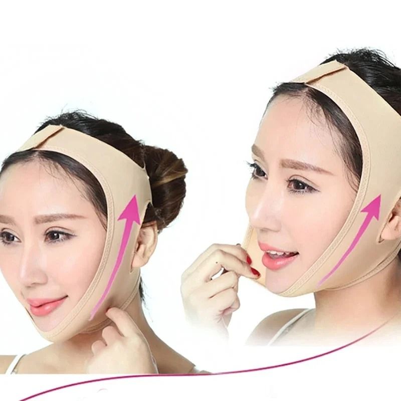 Breathable V Line Face Lift Bandage Chin Slimming Strap Jawline Shaper