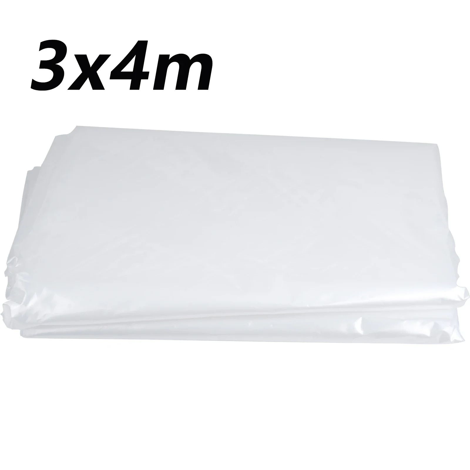 Clear Greenhouse Plastic Sheeting Cold Protection Cover, Waterproof UV-Resistant Garden Plant Frost Shield Film