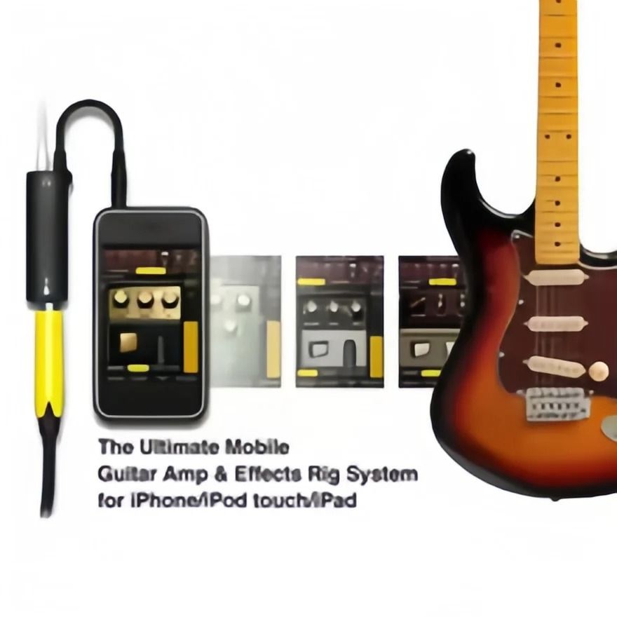 Guitar Interface Converter Audio Adapter with Built-In Tuner and Line Out for Recording and Practice