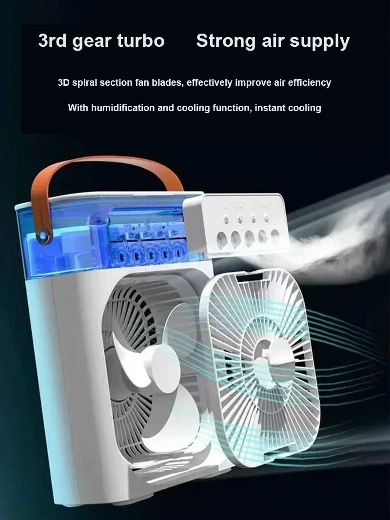 3 in 1 Mini Air Cooler Fan