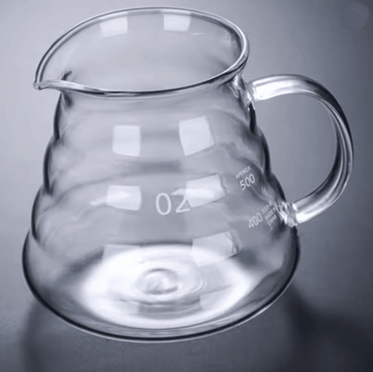 ClearBrew Heat Resistant Glass Coffee Pot with Lid for Pour Over and Espresso Brewing