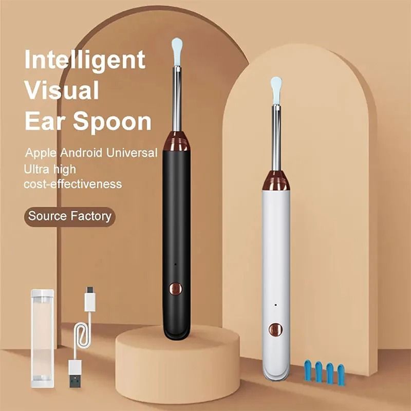 Smart Visual Ear Cleaner Otoscope with Camera USB C Charging Earpick Tool