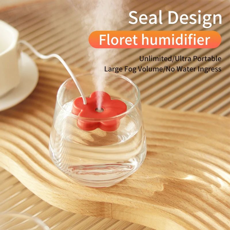 PetalMist Portable Mini USB Humidifier & Aroma Diffuser for Water Bottles