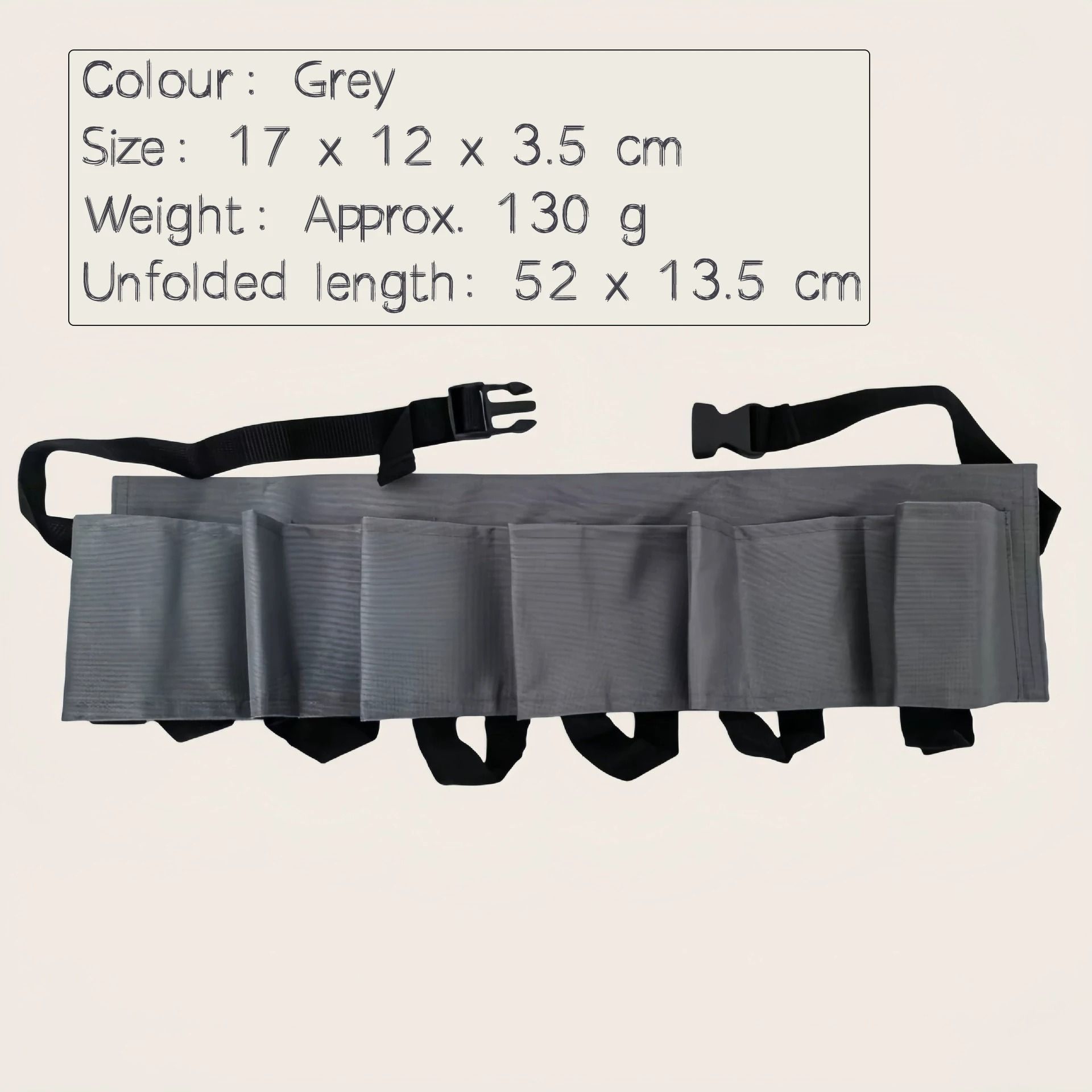 6 Pocket Adjustable Beverage Waist Holder for Outdoor Parties