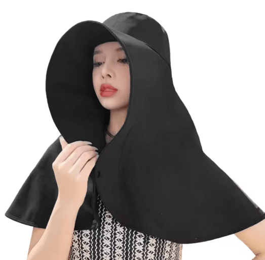 Sun Protection Hat with Neck Cover Breathable Wide Brim Travel and Beach Hat