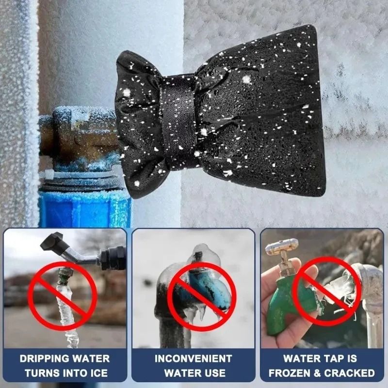Winter Outdoor Faucet Insulation Cover – Universal Freeze-Proof Protector for Garden Taps