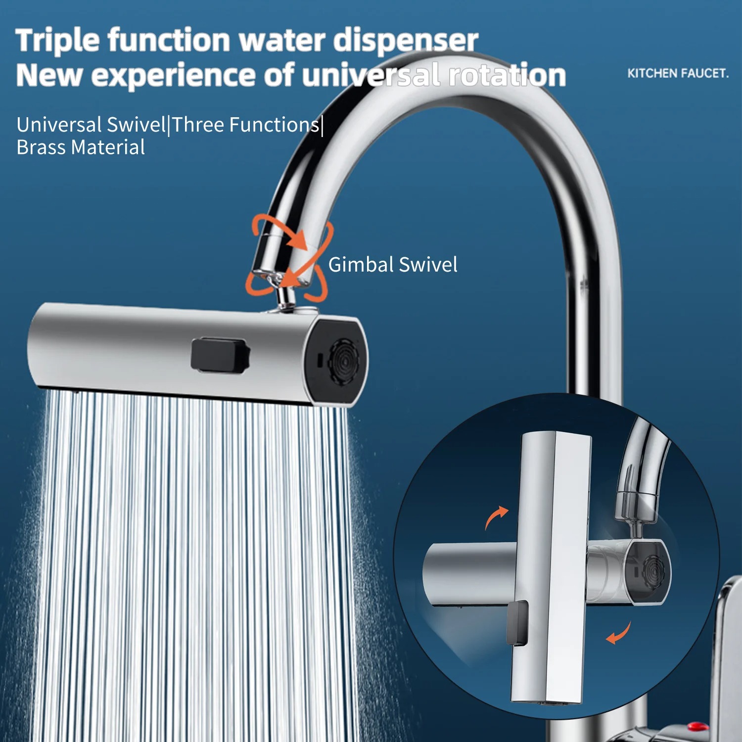 Waterfall Kitchen Faucet