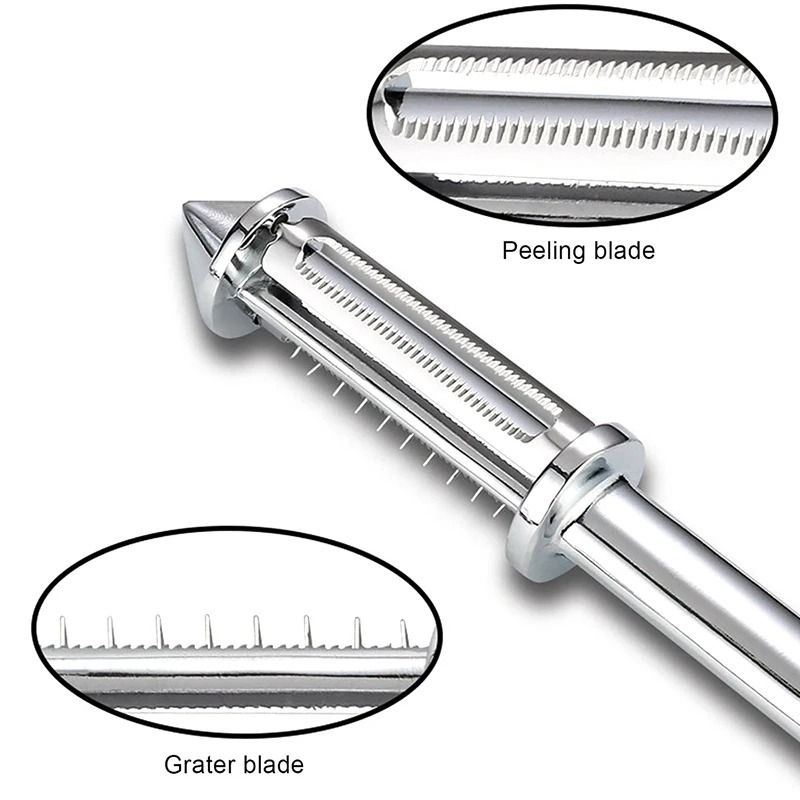3-in-1 Rotatable Stainless Steel Peeler & Slicer