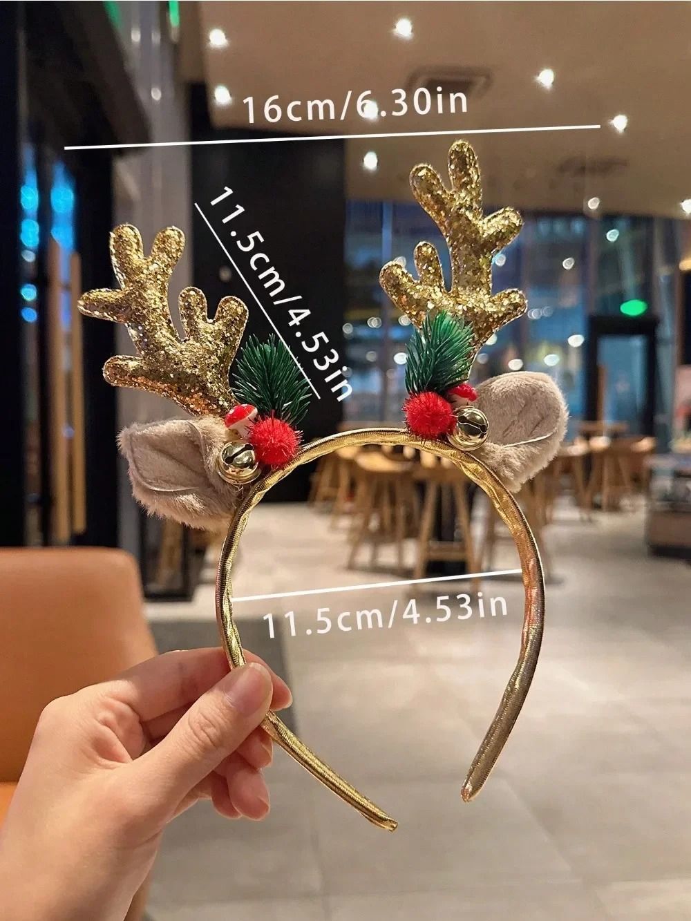Festive Sequin Holiday Headband
