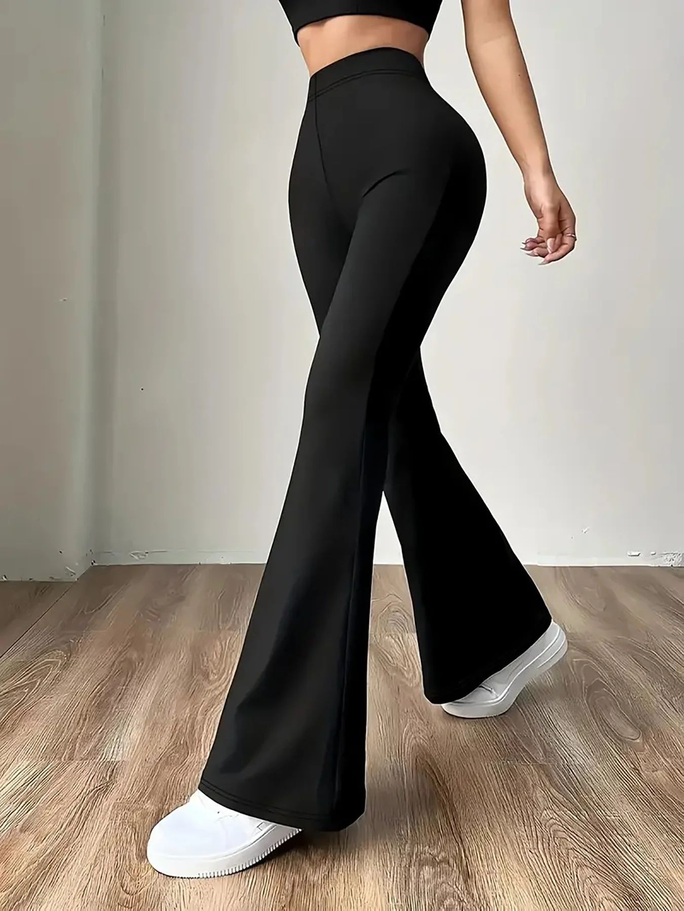 High Waist Bootcut Yoga Leggings Tummy Control Workout Pants