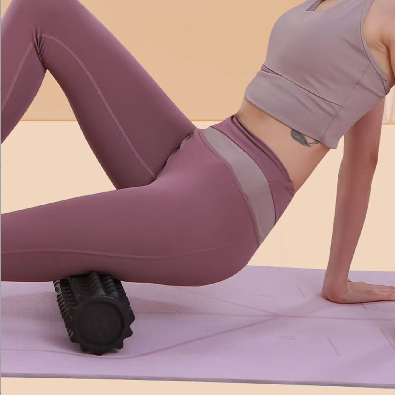 Yoga Foam Roller Muscle Massage Block Pilates Tools Fitness Foam Roller Set Gym Yoga Brick Exercise Equipment Column