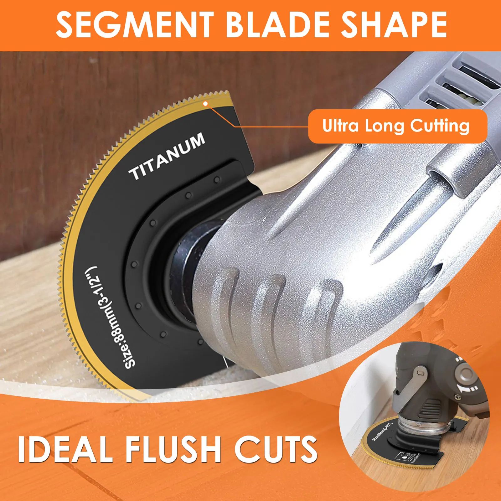 Universal Oscillating Saw Blades Multi-Material Quick-Release Multi Tool Blade Set