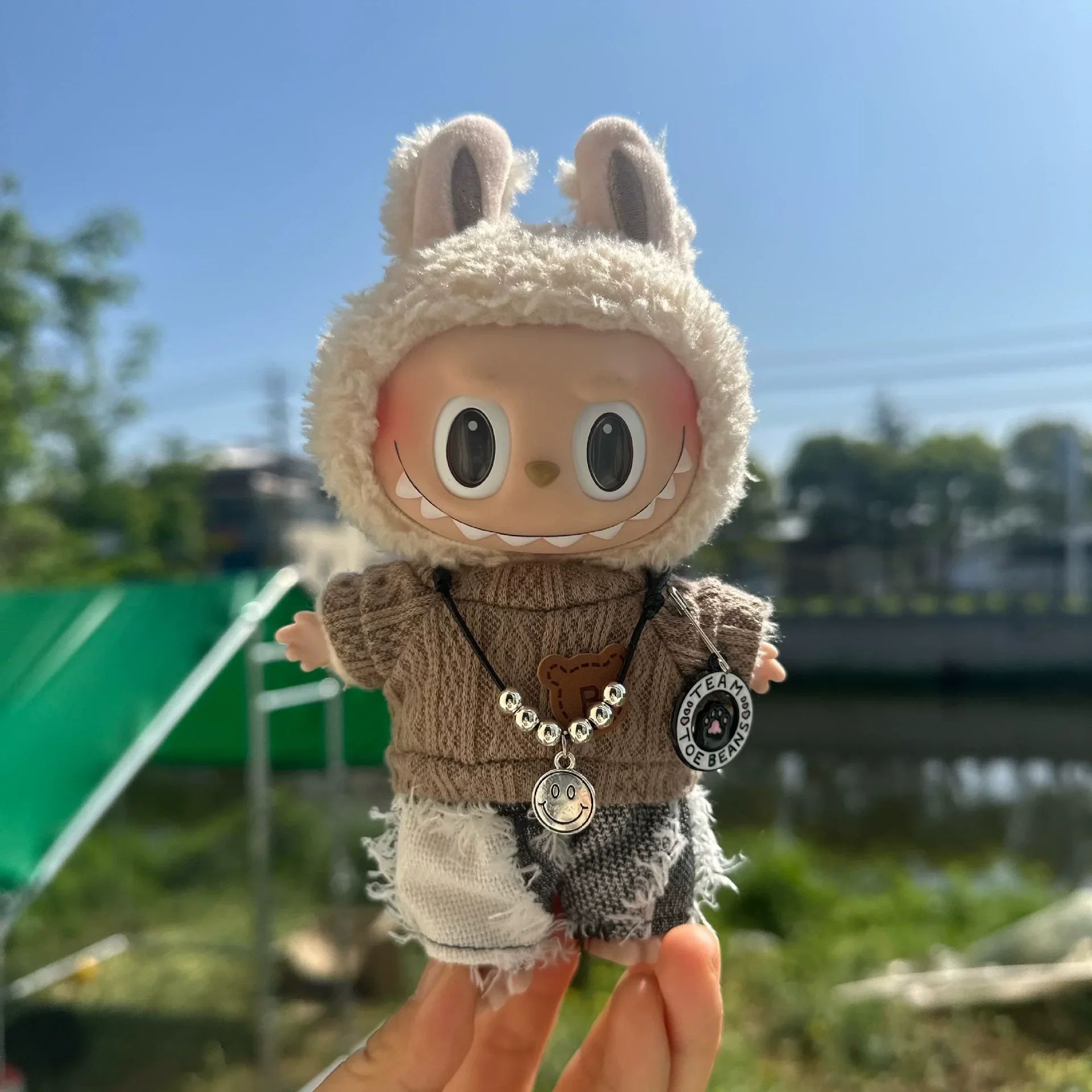 K-Pop Idol Mini Doll Outfit – Korean Style Plush Doll Clothes & Accessories for EXO, Labubu V1 V2, Collectible Dolls