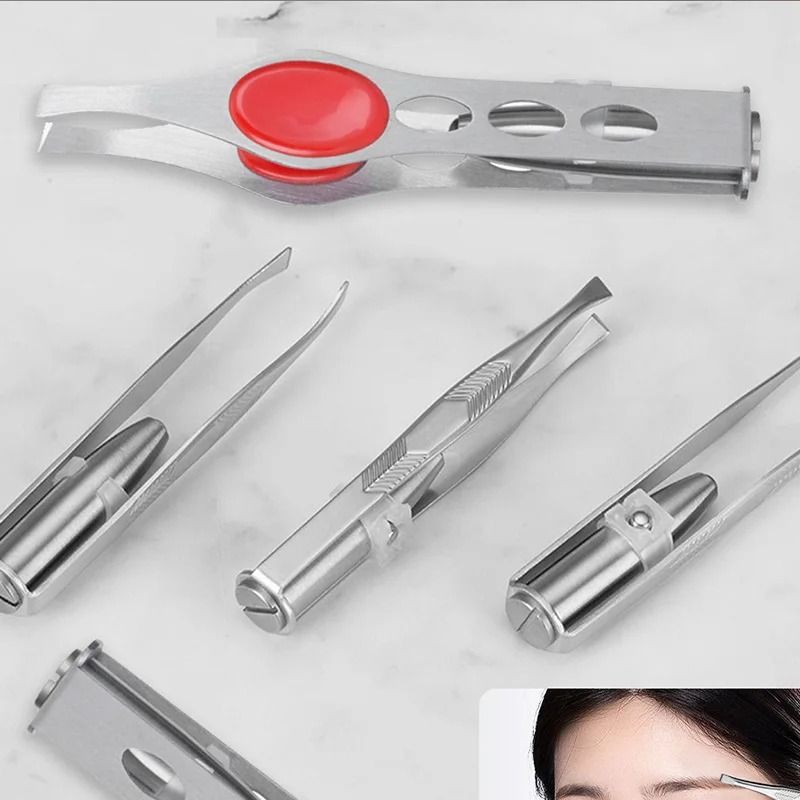 Precision LED Light Eyebrow Tweezer | Stainless Steel Smart Design Grooming Tool