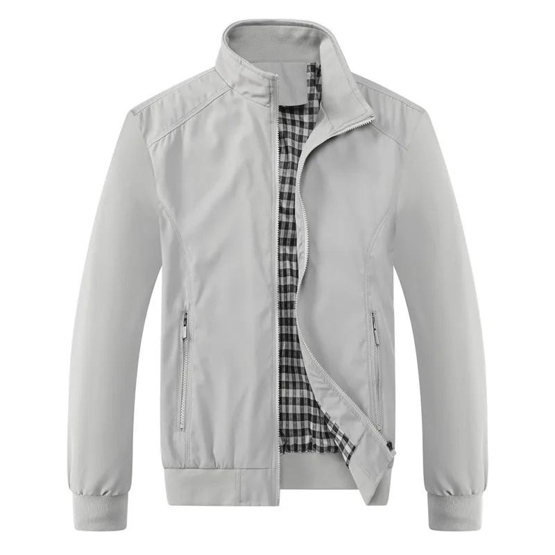 Mens Casual Slim Fit Bomber Jacket Lightweight Baseball Style Coat
