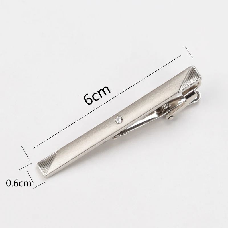 Men Metal Silver Color Tie Clip