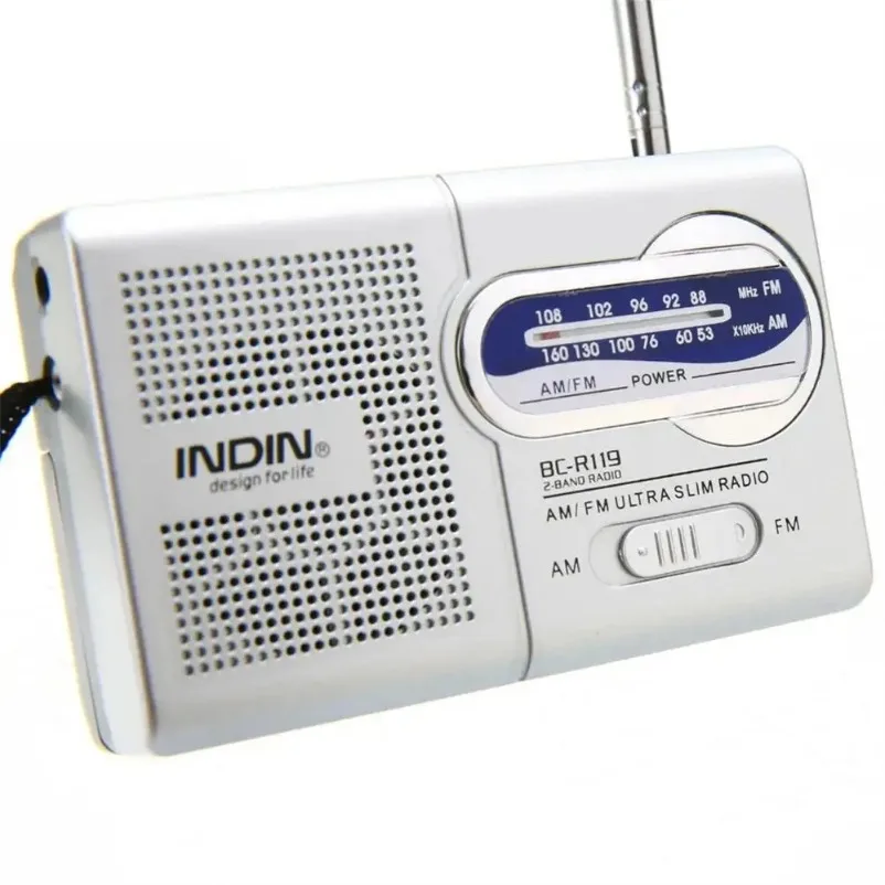 Portable AM FM Pocket Radio Battery Operated Mini Emergency Transistor Radio