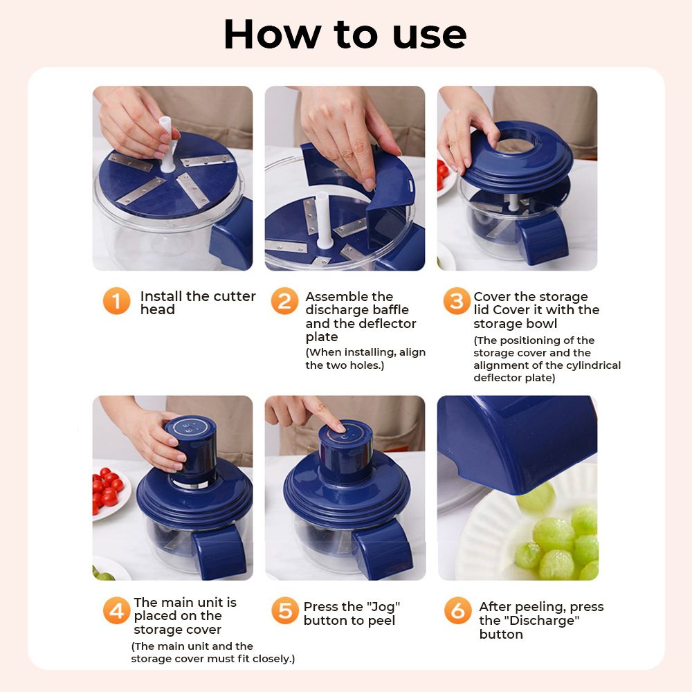 Rechargeable Electric Fruit Peeler