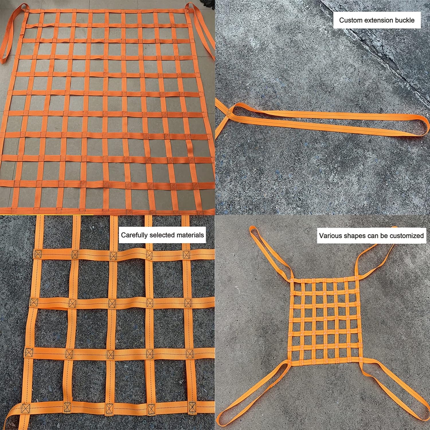 Heavy Duty Cargo Lifting Net Tear Resistant Hoisting & Safety Net