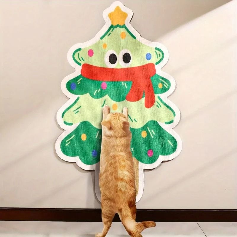 Self Adhesive Cat Scratch Mat Cartoon Design Multi Purpose Pet Mat