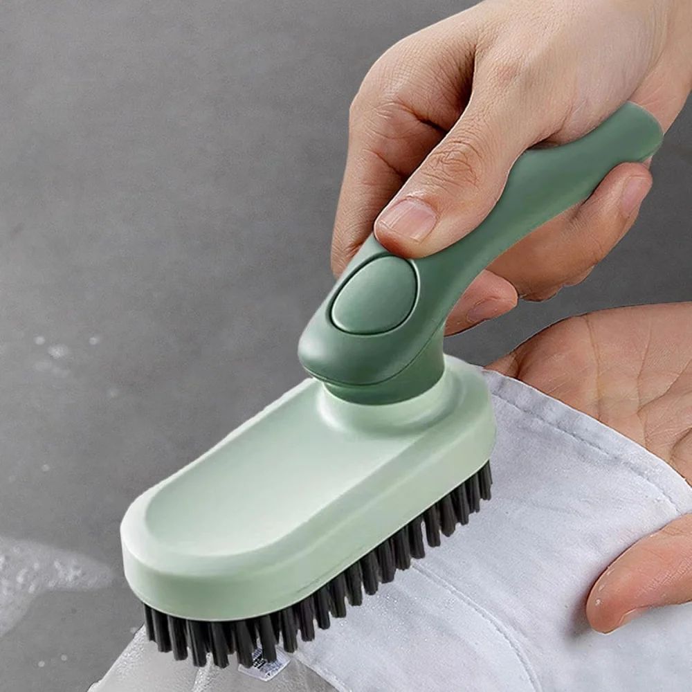 Foldable Soft Bristle Laundry & Shoe Cleaning Brush with Ergonomic Handle