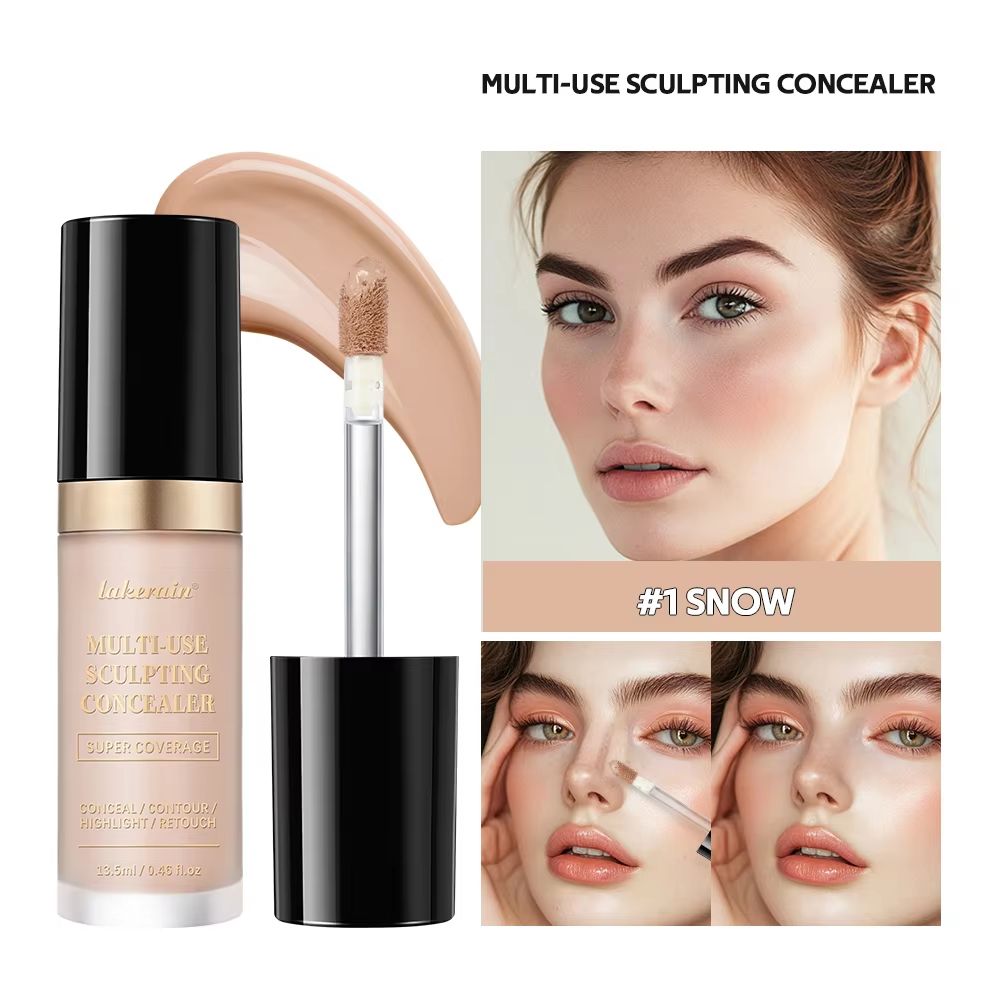 Flawless Multi Use Concealer Cream Long Lasting Foundation Concealer Hydrating Oil Free Contour & Highlight Makeup