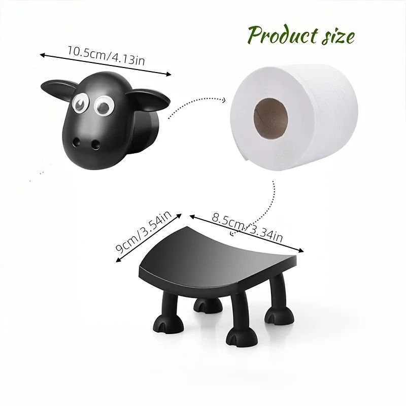 3D Printed Whimsical Sheep Toilet Paper Holder