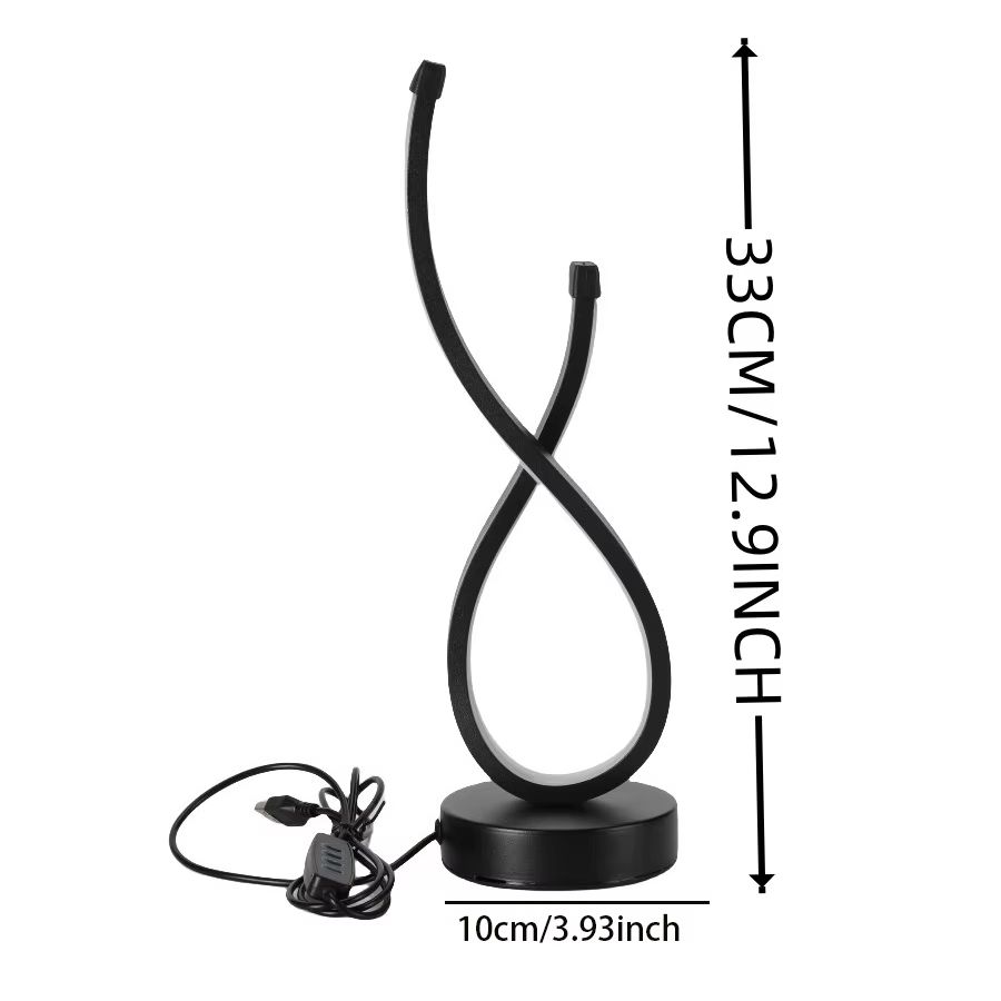 Modern USB-Powered LED Desk Lamp with Adjustable Lighting & Touch Button Control
