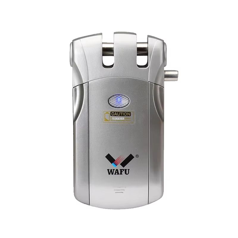 Wafu 019 Invisible Smart Door Lock – 433MHz Remote Control Deadbolt with 5 Chrome-Plated Controllers