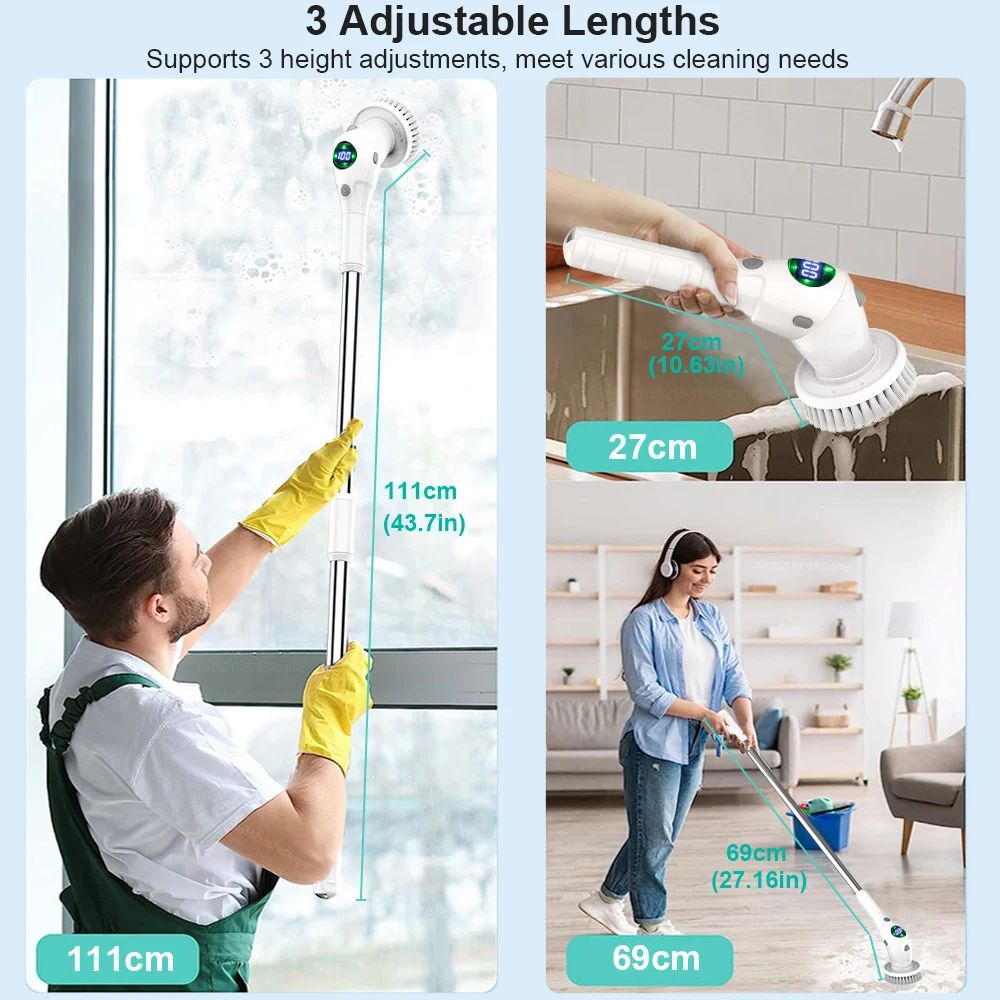 Wireless Electric Bathroom Cleaning Brush
