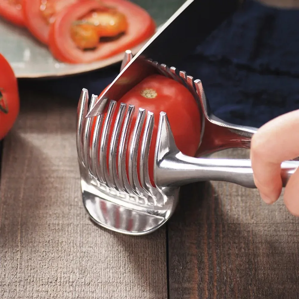Stainless Steel Fruit and Vegetable Slicing Clip for Lemon Tomato and Onion