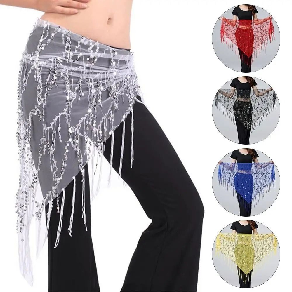 Sequin Tassel Belly Dance Hip Scarf – Professional Performance Waist Belt – High-Yield Kinetic Interaction Hub
