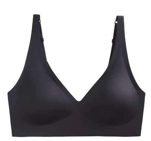 Seamless Wire Free Push Up Bra with Adjustable Straps